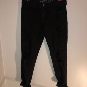 Black low waisted jeans